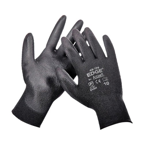 Manusi, Ansell, Edge, 48-126, negru, marimea 9