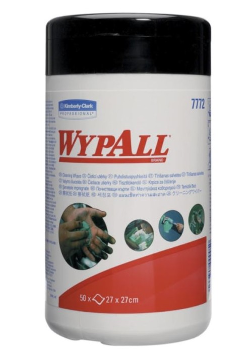 Lavete industriale preumezite Kimberly-Clark Wypall,  verzi,  50 portii/set