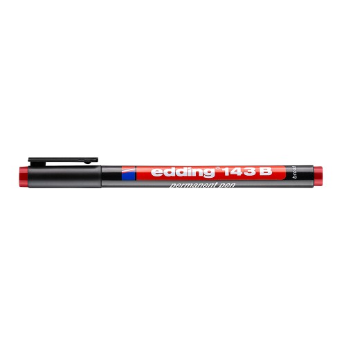 Marker permanent Edding 143 OHP, varf 3 mm, rosu