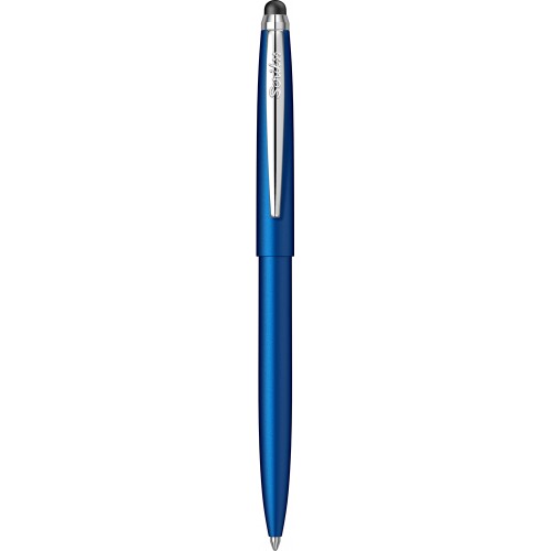 Pix cu mecanism Scrikss Stylus Matt Blue, albastru touch vf M scriere albastru