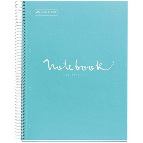 Caiet cu spira MR-Messages A4, mate, 80 file, Bleu