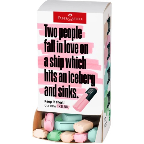 DISPLAY 60 BUC TEXTMARKER MINI PASTEL FABER-CASTELL