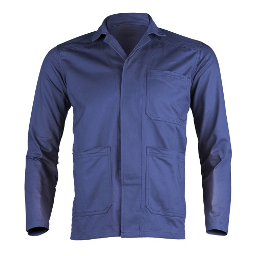 Jacheta Industry albastru Royal tercot 245g S, cu doua buzunare laterale, un buzunar la piept, rezistenta