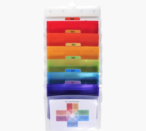 Organizator de perete EXACOMPTA, PP, 6 compartimente, 360x260 mm