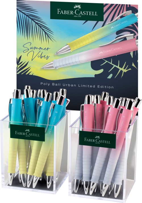 DISPLAY 24 BUC PIX CU MECANISM SI GRIP POLY BALL URBAN XB SUMMER 2024 FABER-CASTELL