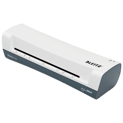 Laminator Leitz iLAM Home, A4, kit folii laminare inclus, alb-gri