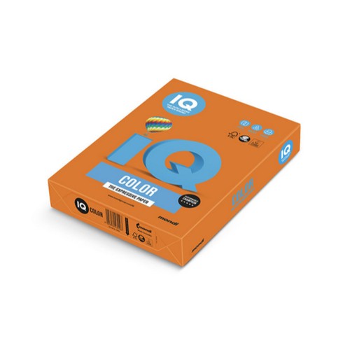 Carton IQ Color, A4, 160g, 250 coli/top, portocaliu