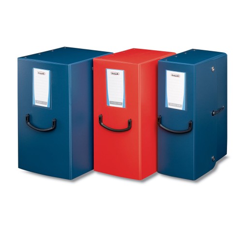 Cutie pentru arhivare cu maner ergonomic TRILEX, PP, latime 20CM, albastru 