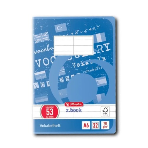 Vocabular Herlitz A6, 32 file