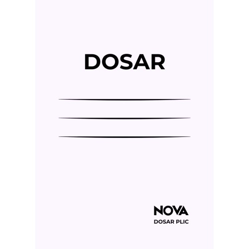 Dosar plic Nova A4, carton 350 g/mp
