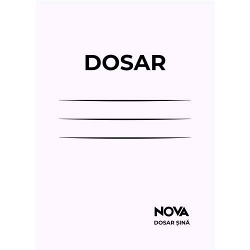 Dosar sina Nova A4, carton 350 g/mp sina metal lunga