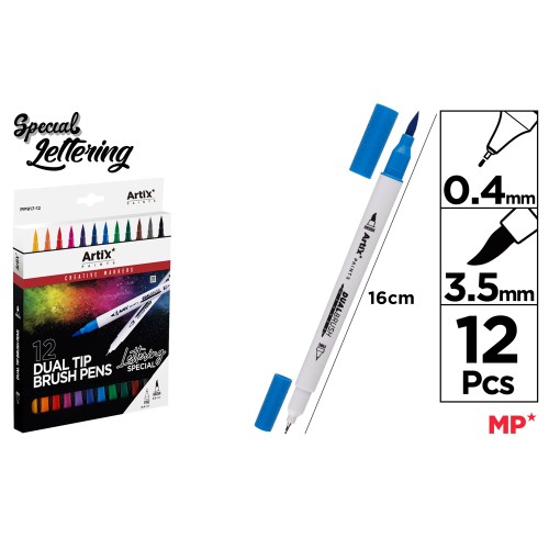 Set 12 markere creative Artix, varf 0.4 mm